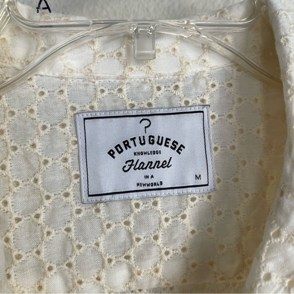 Portuguese Flannel Mesh Folclore Short Sleeve Button Down Shirt - Picture 4 of 7